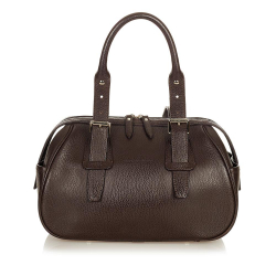 Burberry B Burberry Brown Dark Brown Calf Leather Handbag UNITED KINGDOM