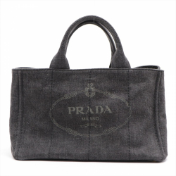 Prada Canapa Denim 2way Grey Large