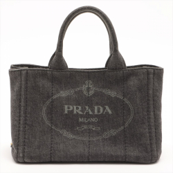 Prada Canapa Denim 2way Grey Small