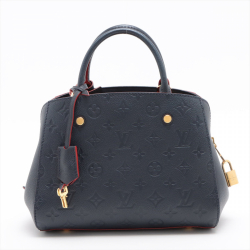 Louis Vuitton Montaigne BB Monogram Blue Leather