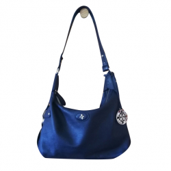 PATRICK COX Blue Leather Shoulder Bag