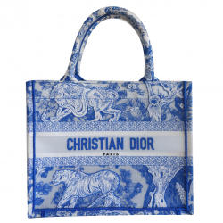 Christian Dior Dior Book tote blue neon