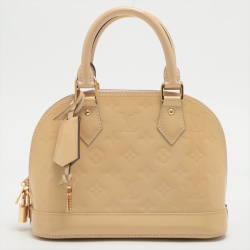 Louis Vuitton Alma BB Monogram Vernis Beige