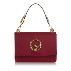 Fendi AB Fendi Red Calf Leather Kan I F Italy