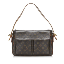 Louis Vuitton B Louis Vuitton Brown Monogram Canvas Canvas Monogram Viva Cite GM France