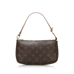 Louis Vuitton AB Louis Vuitton Brown Monogram Canvas Canvas Monogram Pochette Accessoires France