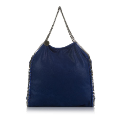 Stella McCartney AB Stella McCartney Blue Polyester Fabric Shaggy Deer Falabella Tote Italy