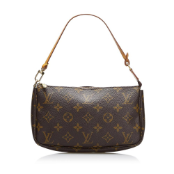 Louis Vuitton B Louis Vuitton Brown Monogram Canvas Canvas Monogram Pochette Accessoires France