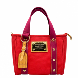 Louis Vuitton Red Canvas Antigua Mini Tote