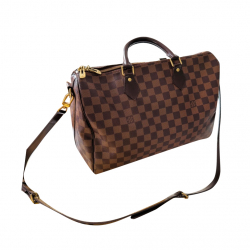 Louis Vuitton Speedy 35 Damier Canvas Shoulder Strap