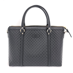 Gucci Microguccissima Tote Leather Black 2-Way