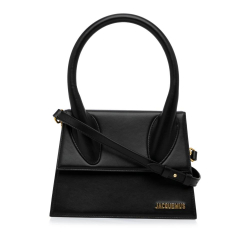 Jacquemus AB Jacquemus Black Calf Leather Le Grand Chiquito Italy