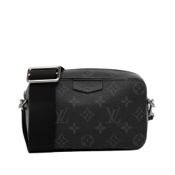 Louis Vuitton A Louis Vuitton Black Monogram Canvas Canvas Monogram Eclipse Alpha Wearable Wallet France