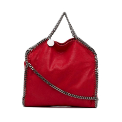 Stella McCartney AB Stella McCartney Red Polyester Fabric Falabella Fold-Over Tote Italy