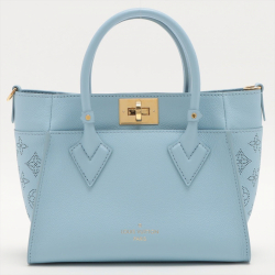 Louis Vuitton On My Side PM  High End Mahina Leather Bleau Nuage 2-way