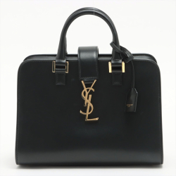 Saint Laurent Paris Baby Cabas Leather 2-way Black