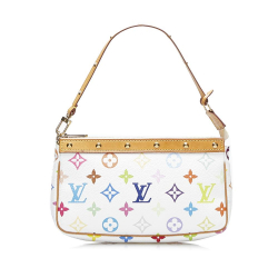 Louis Vuitton White Monogram Multicolore Pochette Accessoires United States