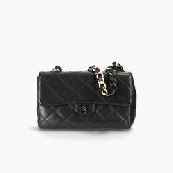 Chanel Matelasse Plastic Chain Flap Bag