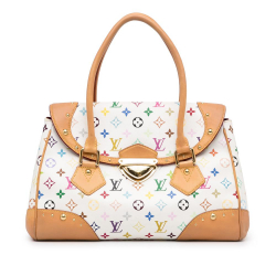 Louis Vuitton AB Louis Vuitton White Monogram Multicolore Canvas Canvas Monogram Multicolore Beverly GM France