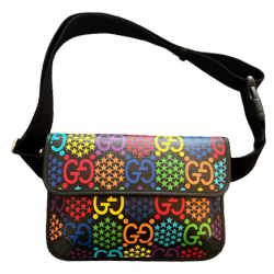 Gucci GG supreme monogram psychidelic slim belt bag
