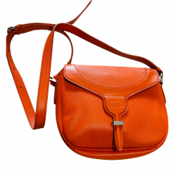 Tod's Joy Orange Pebbled Leather Crossbody Bag