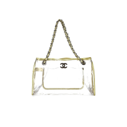 Chanel Vinyl Naked Tote Gold