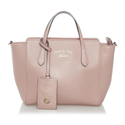 Gucci AB Gucci Pink Calf Leather Swing Satchel Italy