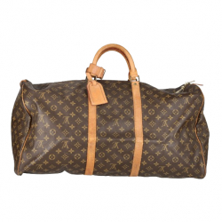 Louis Vuitton Brown Coated Canvas Louis Vuitton Keepall 50