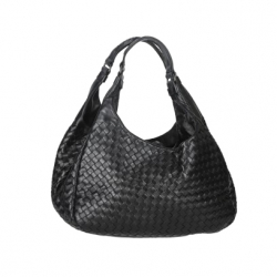 Bottega Veneta Black Bottega Veneta Intrecciato Hobo Bag