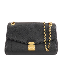 Louis Vuitton AB Louis Vuitton Black Monogram Empreinte Leather Saint Germain PM France