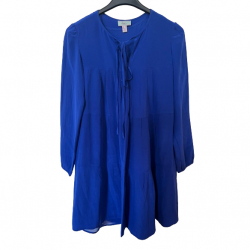 Issa Blue-Marine Silk Dress