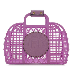 Fendi AB Fendi Purple N/a Plastic Small Recycled Basket Italy