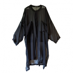 Christa de Carouge Aerial coat in transparent silk TU