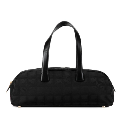 Chanel B Chanel Black Nylon Fabric New Travel Line Handbag Italy