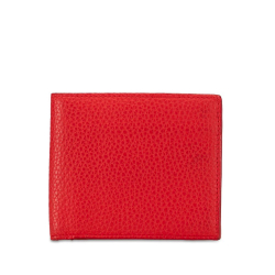Bottega Veneta B Bottega Veneta Red Calf Leather Bifold Wallet Italy