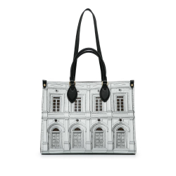 Louis Vuitton A Louis Vuitton White Calf Leather Fornasetti Architettura OnTheGo MM France