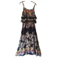Anthropologie Summer dress with embroidered top 34-36