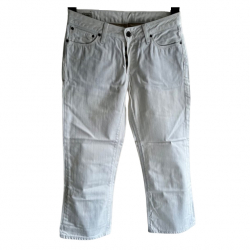 Pepe Jeans jean blanc court/weiße Jeans mit Stickerei 27