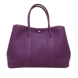 Hermès B Hermès Purple Violet Calf Leather Negonda Garden Party TPM France