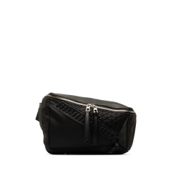 Loewe AB LOEWE Black Nylon Fabric Puzzle Belt Bag Spain