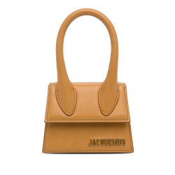 Jacquemus AB Jacquemus Brown Light Brown Calf Leather Le Chiquito Mini Bag Italy