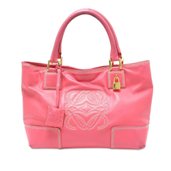 Loewe B LOEWE Pink Calf Leather Anagram Handbag Spain