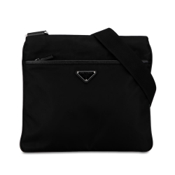 Prada B Prada Black Nylon Fabric Tessuto Crossbody Bag China