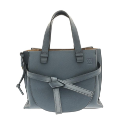 Loewe B LOEWE Gray Calf Leather Small Gate Top Handle Bag Spain