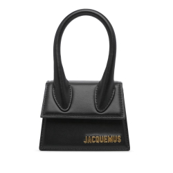 Jacquemus AB Jacquemus Black Calf Leather Le Chiquito Mini Bag Italy