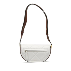 Burberry AB Burberry White Calf Leather Small Olympia Italy
