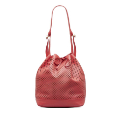 Louis Vuitton B Louis Vuitton Red Calf Leather x Sofia Coppola Flore Perforated Noe Italy