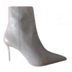 Barbara Bui White leather ankle boot