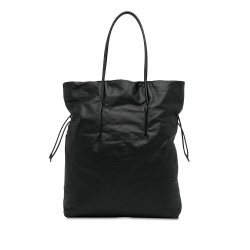 The Row AB The Row Black Calf Leather Polly Tote Bag Italy