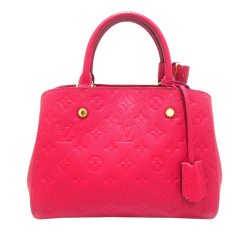 Louis Vuitton AB Louis Vuitton Pink Hot Pink Monogram Empreinte Leather Montaigne BB France